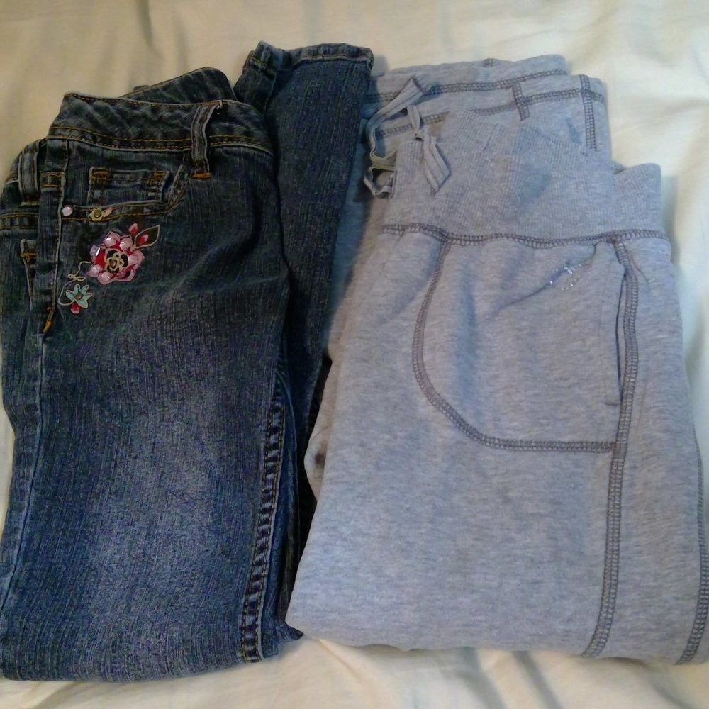 2 Pairs Girl's Sz 8 Pants